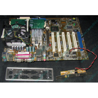 Материнская плата Asus P4PE (FireWire) с процессором Intel Pentium-4 2.4GHz s.478 и памятью 768Mb DDR1 Б/У (Раменское)